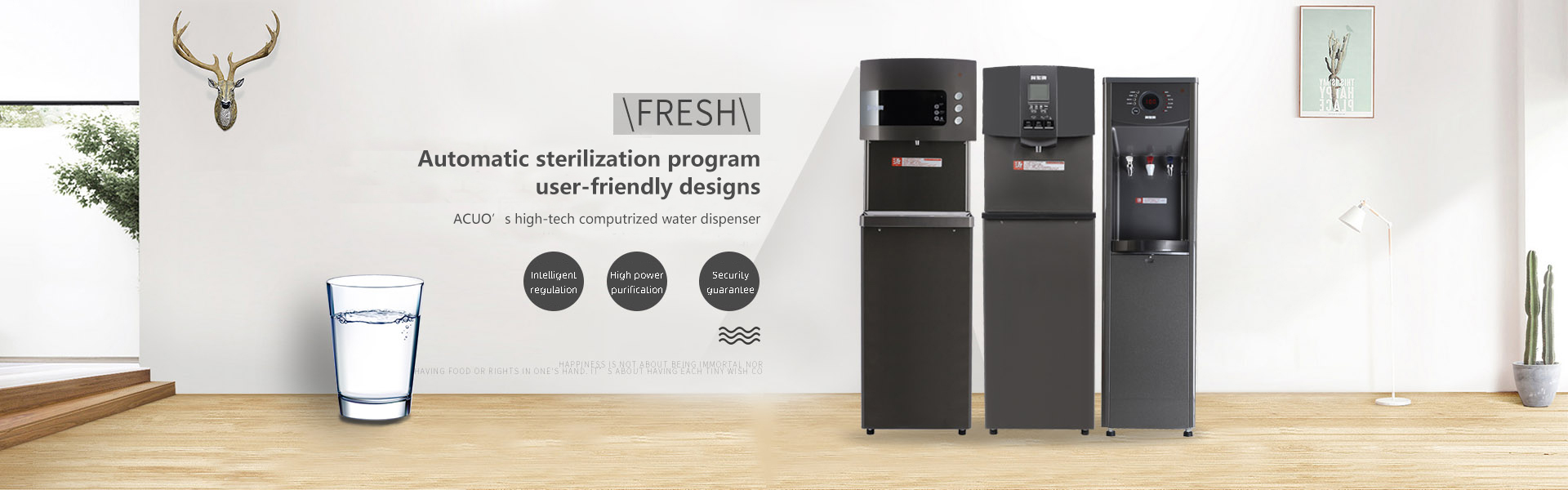 Energy saving water dispenser
